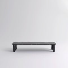Large Black Marble "Sunday" Coffee Table, Jean-Baptiste Souletie