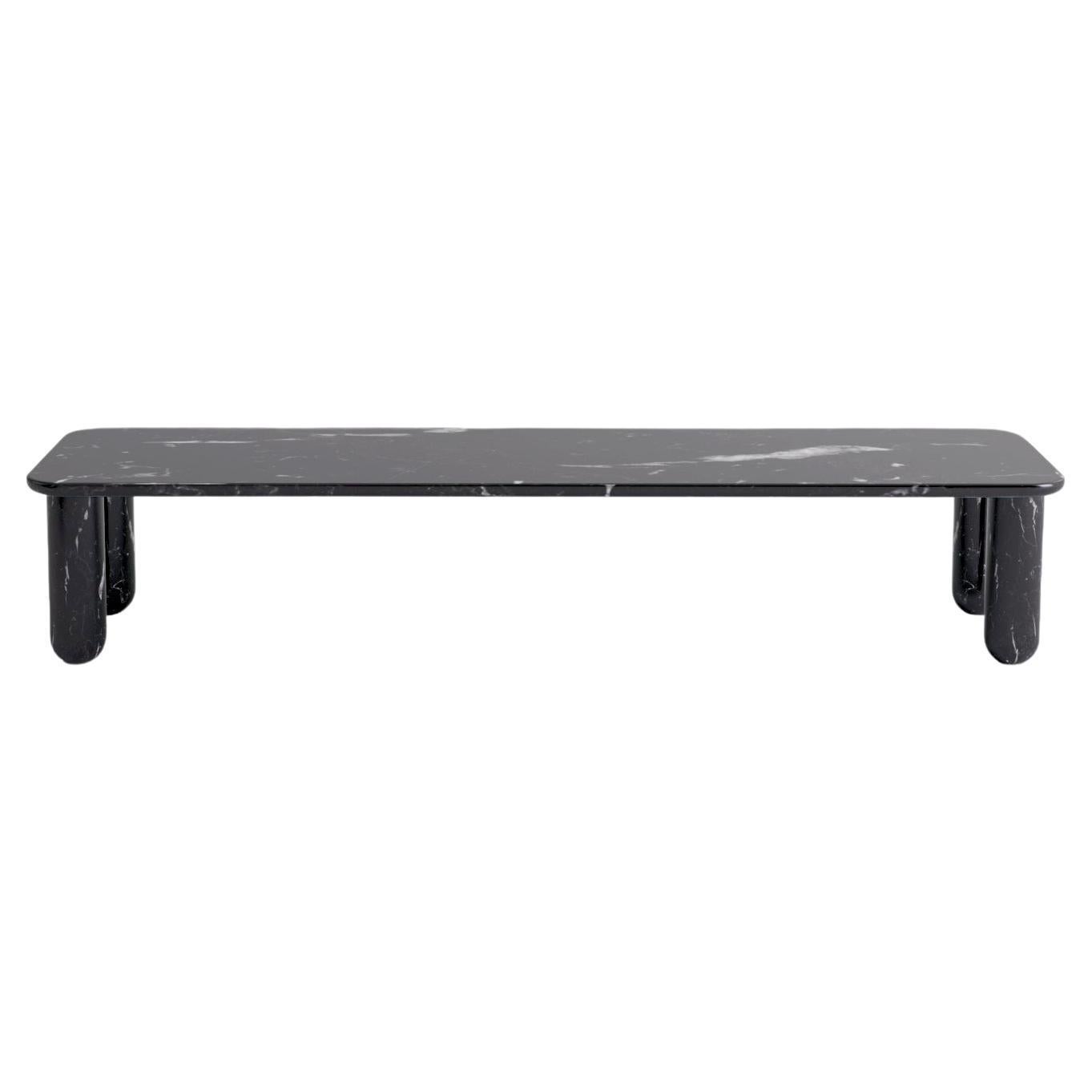 Large Black Marble "Sunday" Coffee Table, Jean-Baptiste Souletie For Sale