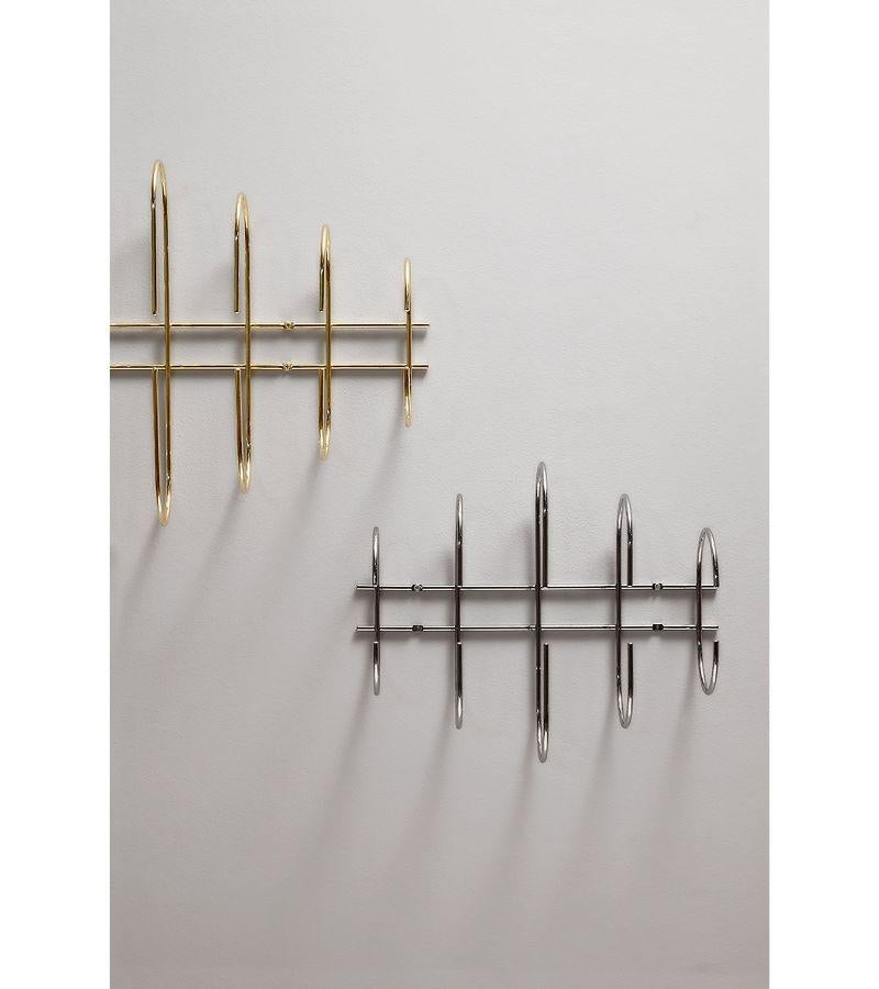 Danish Large Black Minimalist Coat Rack For Sale