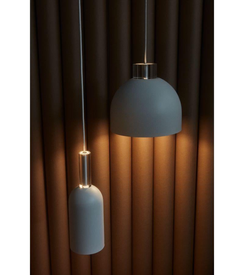 Grande lampe à suspension ronde noire en vente 5