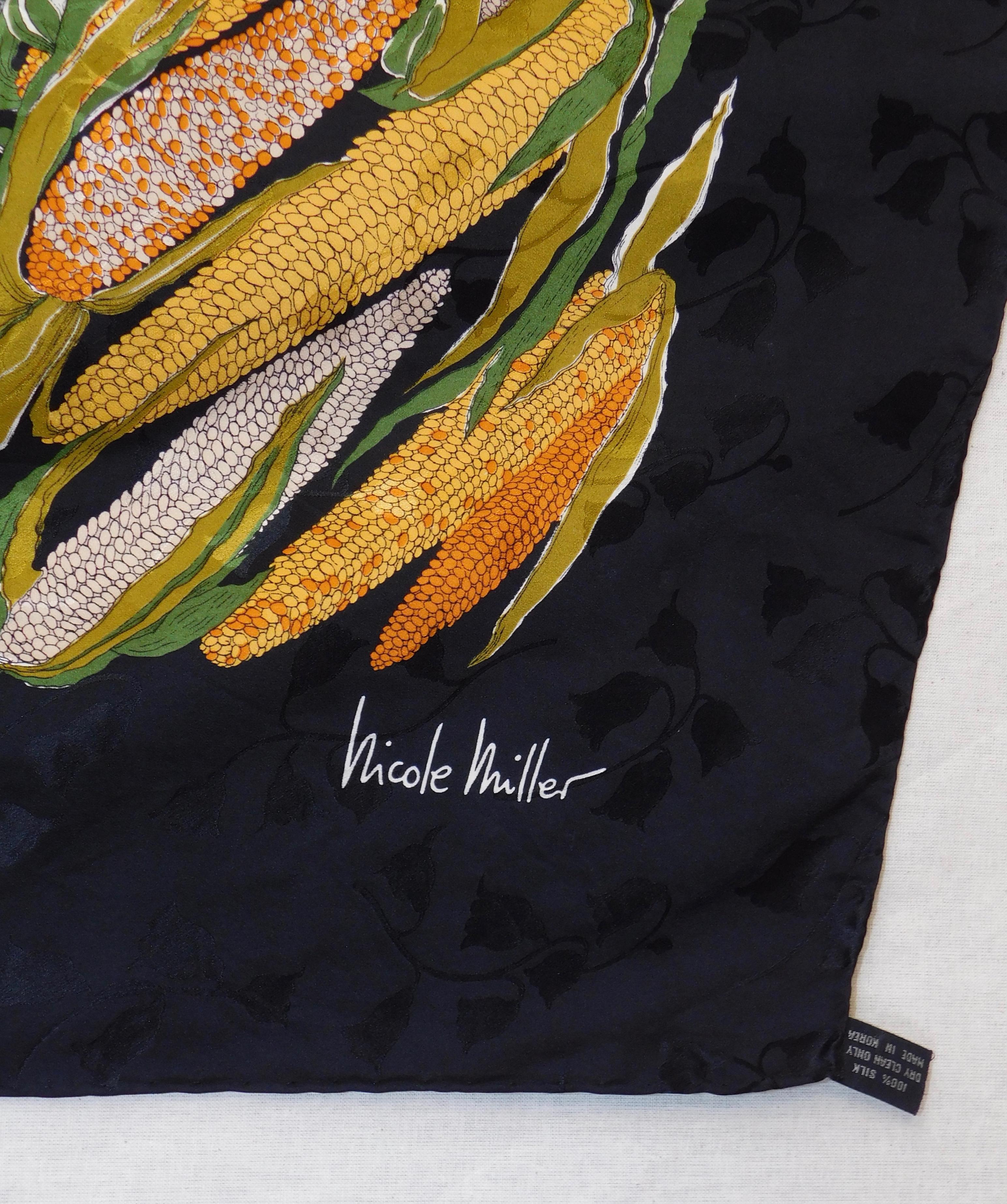nicole miller silk scarf