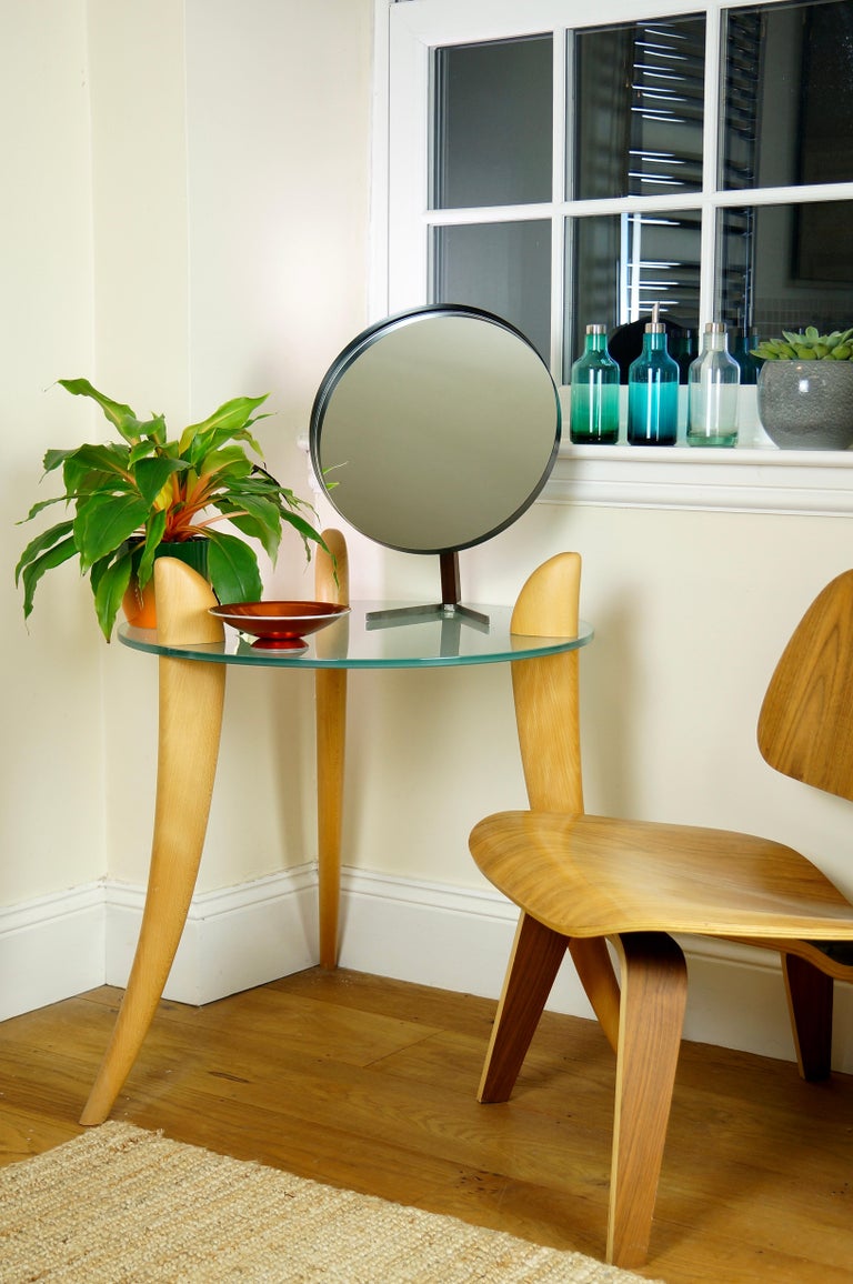 Large Black Vintage Table Vanity Mirror by Durlston Designs Ltd, Retro