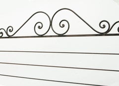 Large Black Wine & Bakers Rack in Iron & Brass