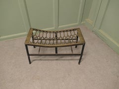 Large Blacksmith Made Iron and Brass Footman A superb large piece