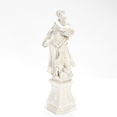 Grande statuetta Blanc de Chine Nymphenburg di A. Winter di Auliczek