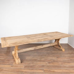 Large Bleached French Oak Dining Table