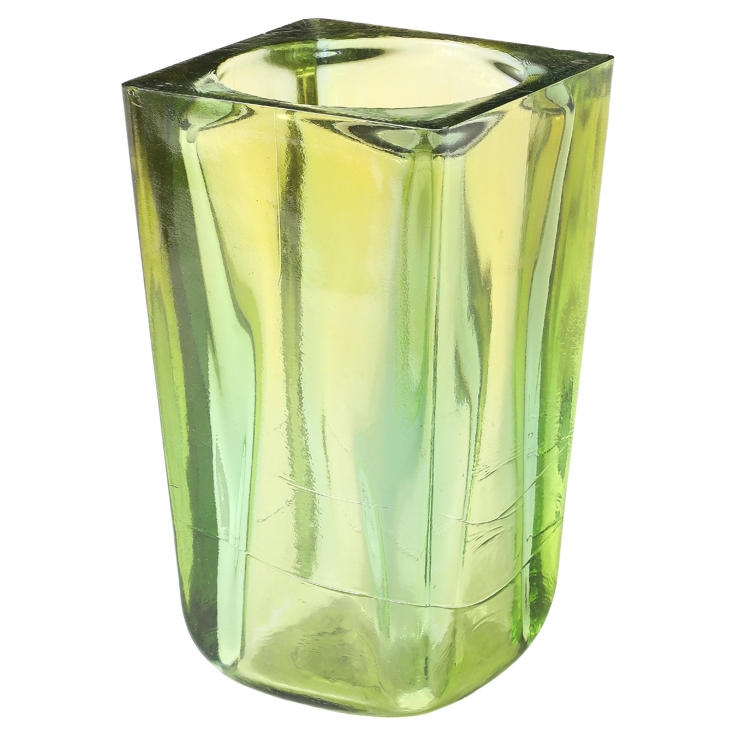 Large Blenko Cast Vase, USA 1960's For Sale