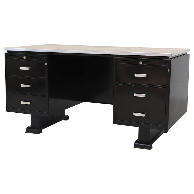 Large Van Blerk Industrial Desk For Sale At 1stdibs