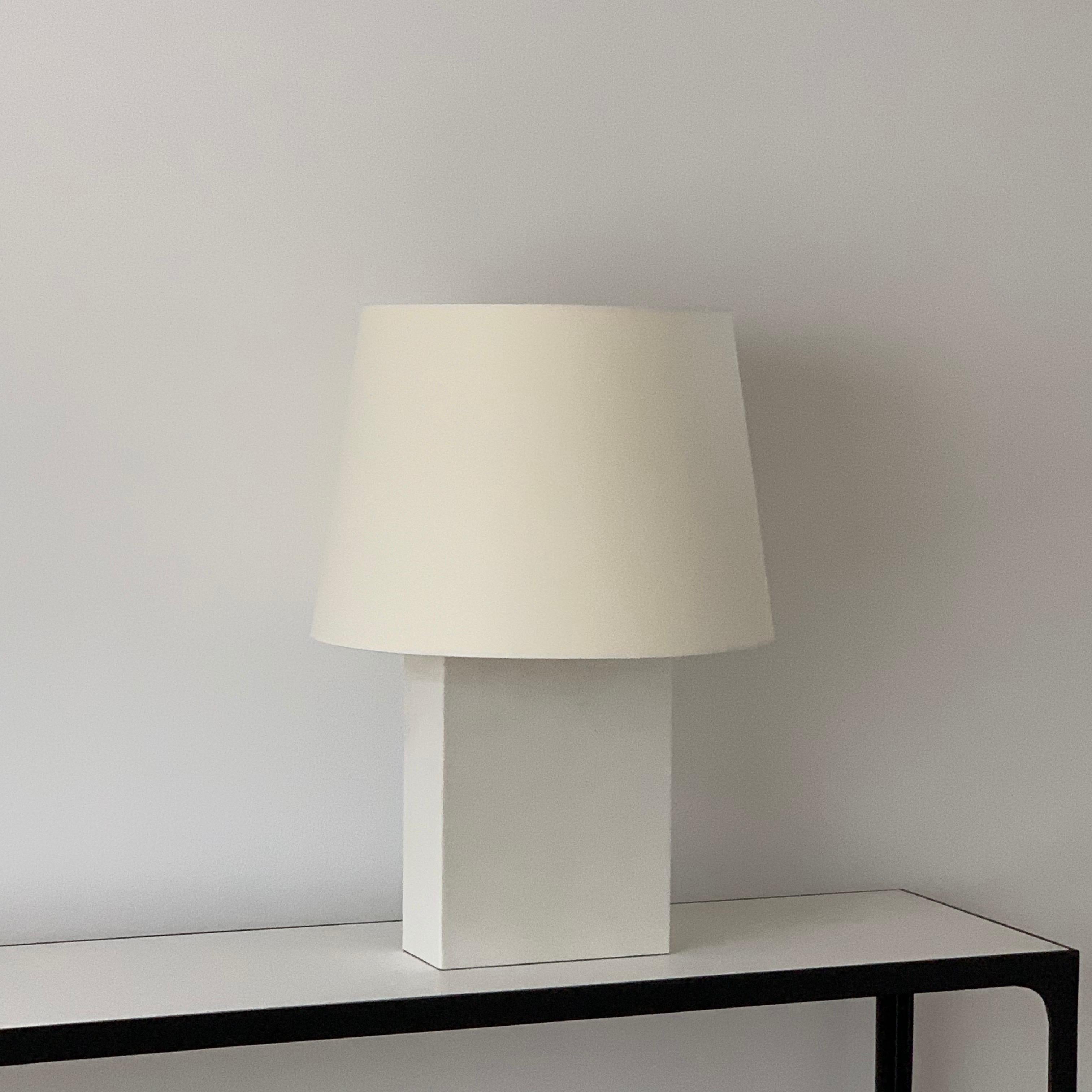 French Large 'Bloc' Parchment Table Lamp by Design Frères For Sale