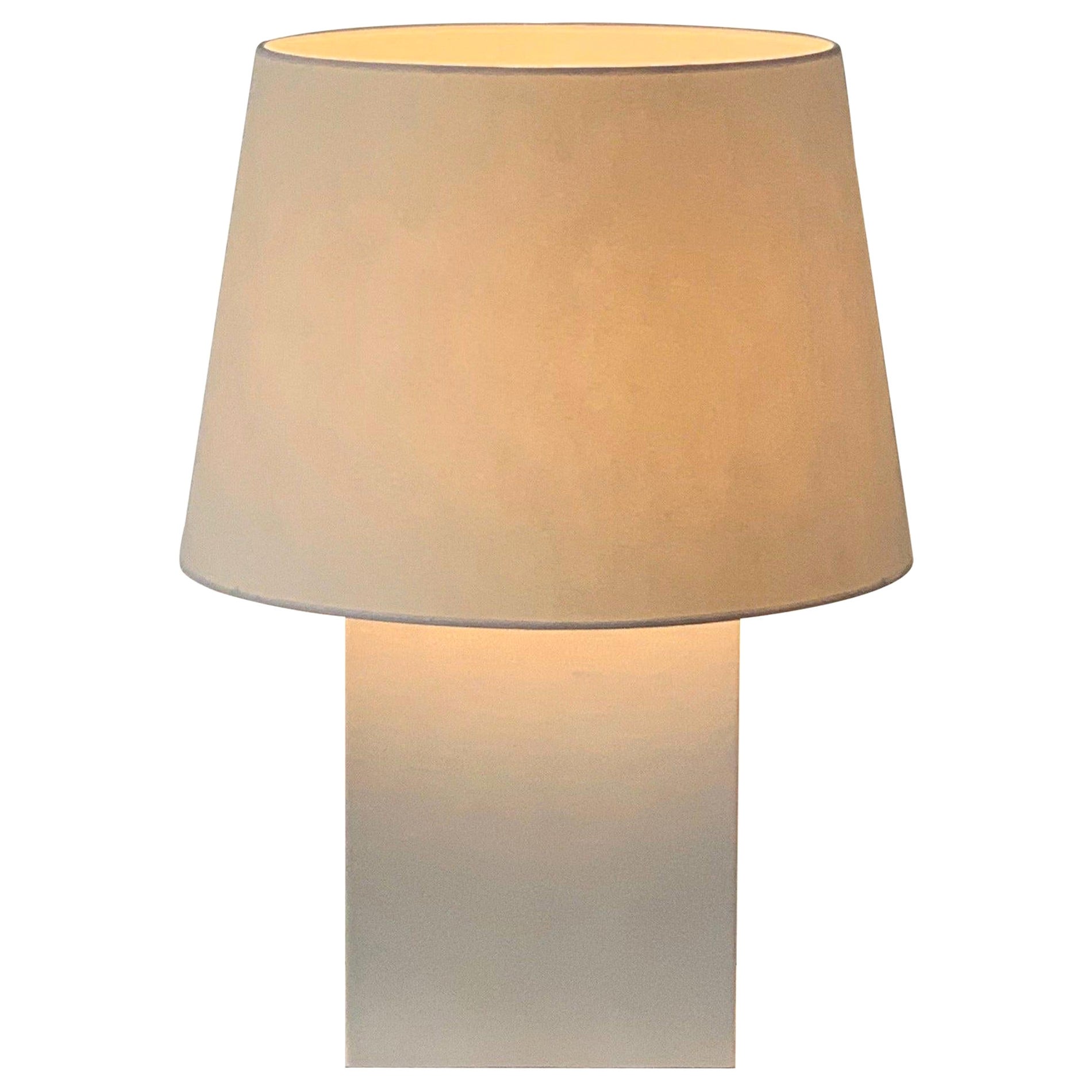 Grande lampe à poser en parchemin "Bloc" par Design Frères en vente