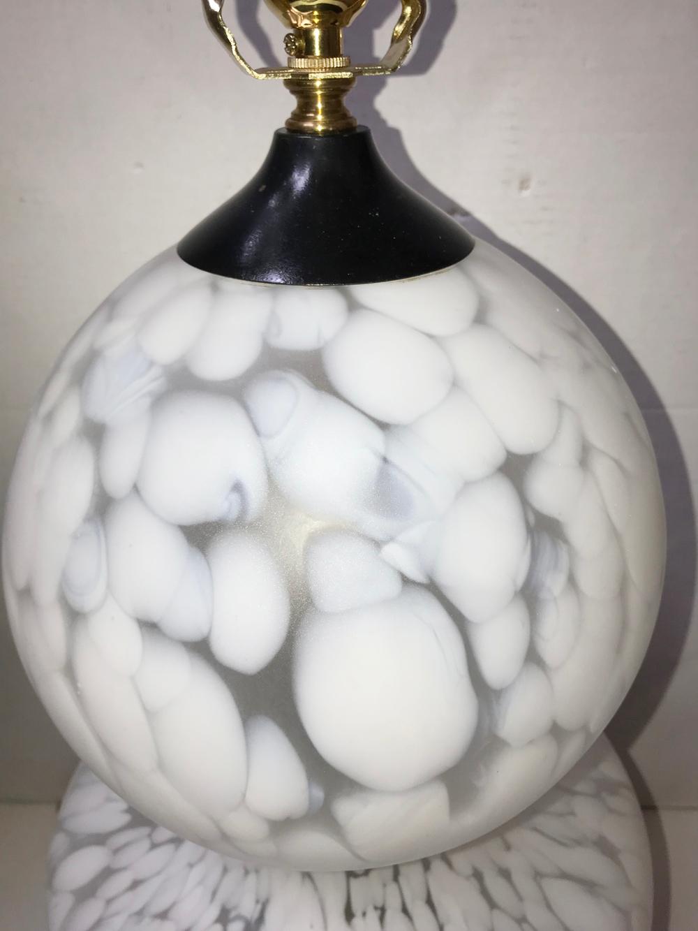 Mid-20th Century Large Blow Glass Murano Lamp For Sale