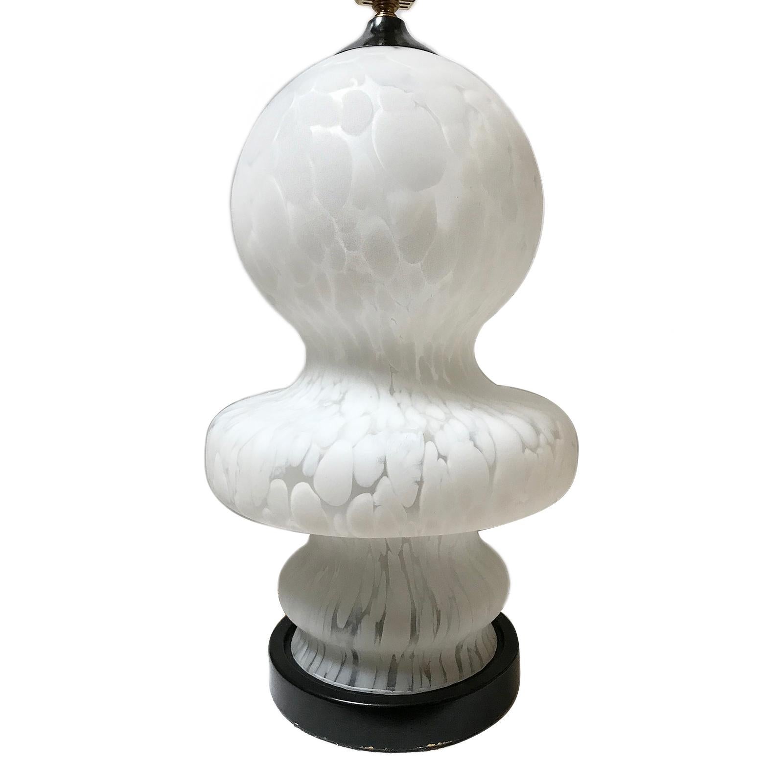 Large Blow Glass Murano Lamp For Sale