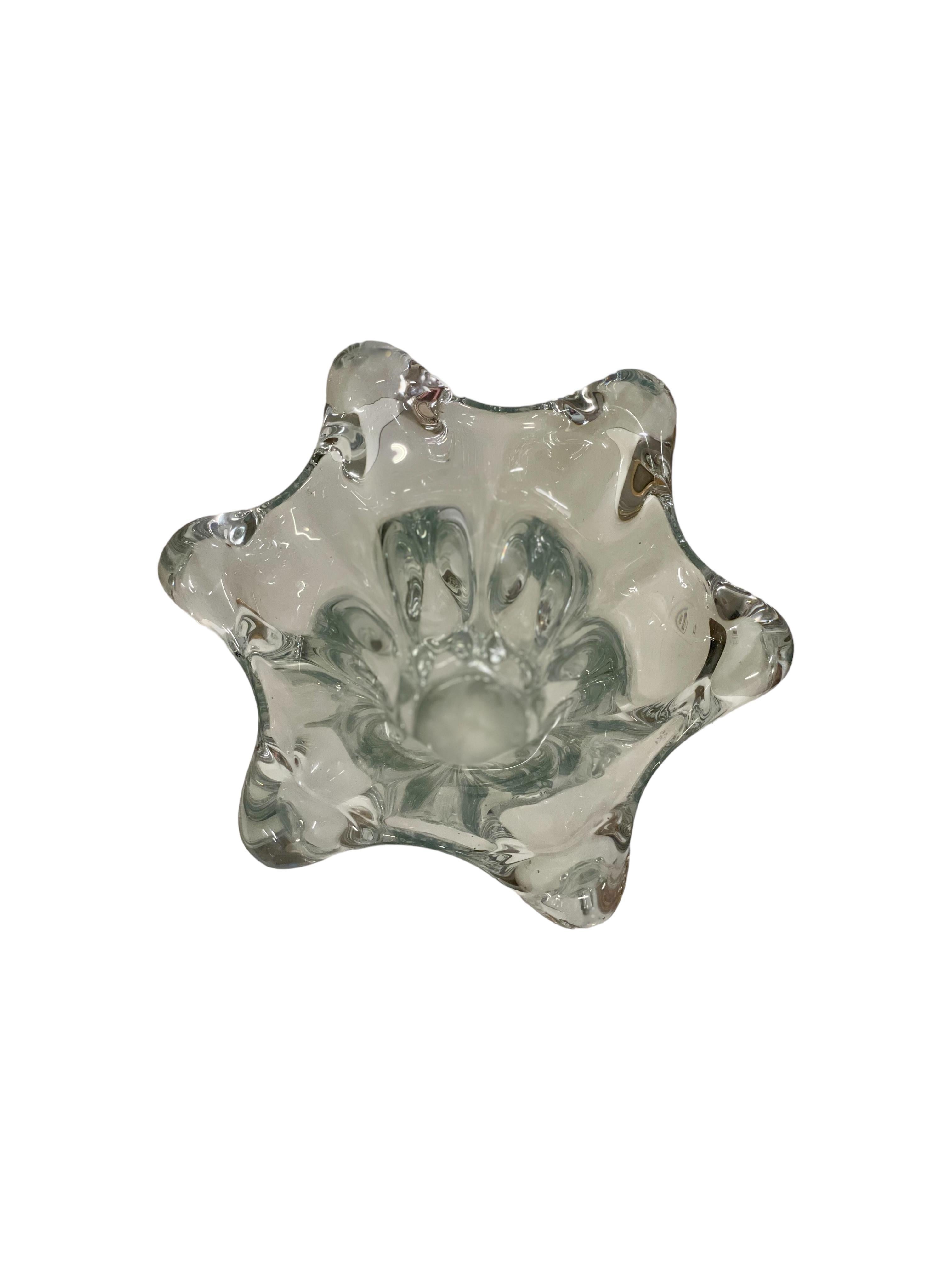 Francese Vaso di cristallo grande di Art Vannes in vendita