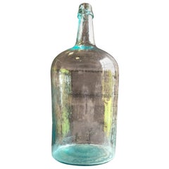Antique Large Blown Glass Bottle, 19th Century
