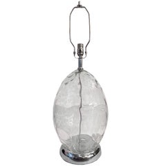 Large Blown Glass Lamp