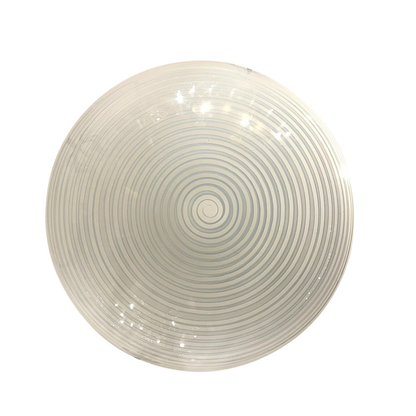 Large Blown Glass Moderne Light Fixture In Good Condition For Sale In New York, NY