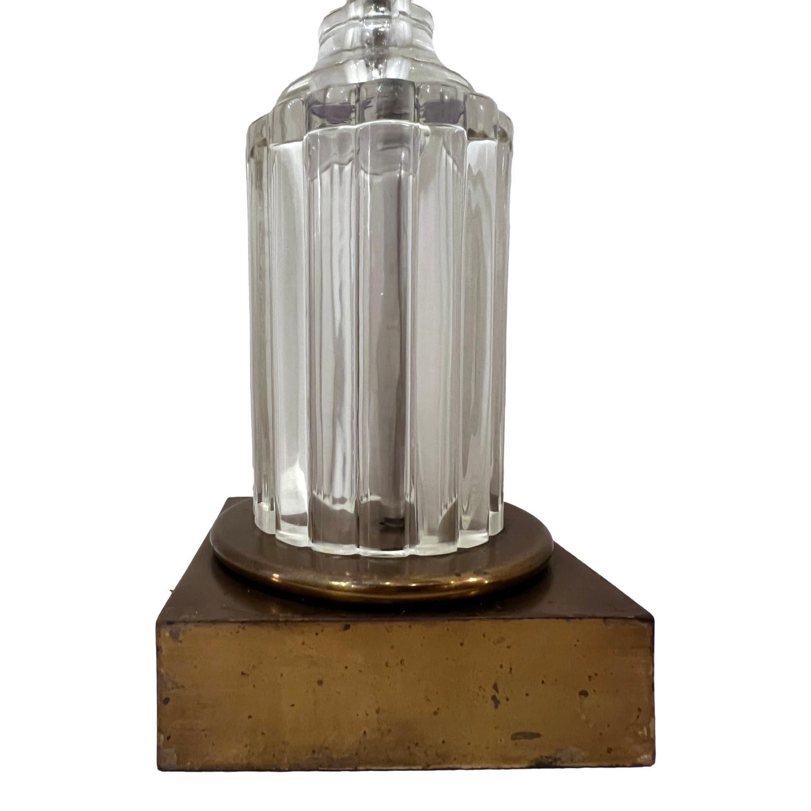 Grande lampe de table en verre soufflé Bon état - En vente à New York, NY
