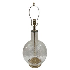 Large Blown Glass Table Lamp