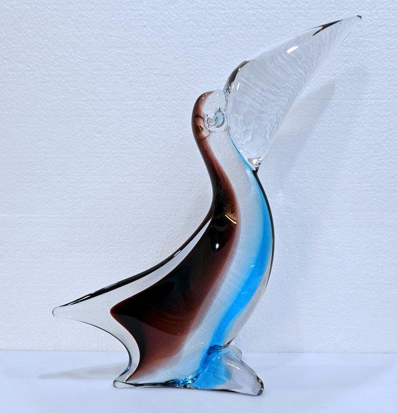 Swedish Eleven Inch Blown Glass Toucan by Färe-Marcolin (BeFirstBoldly sale) For Sale