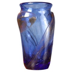 Grand vase en verre soufflé de Raymond Winnowski - Biot - années 1990 - Era Novaro Morin