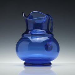 Large Blue 19th Century Water Jug, circa 1880