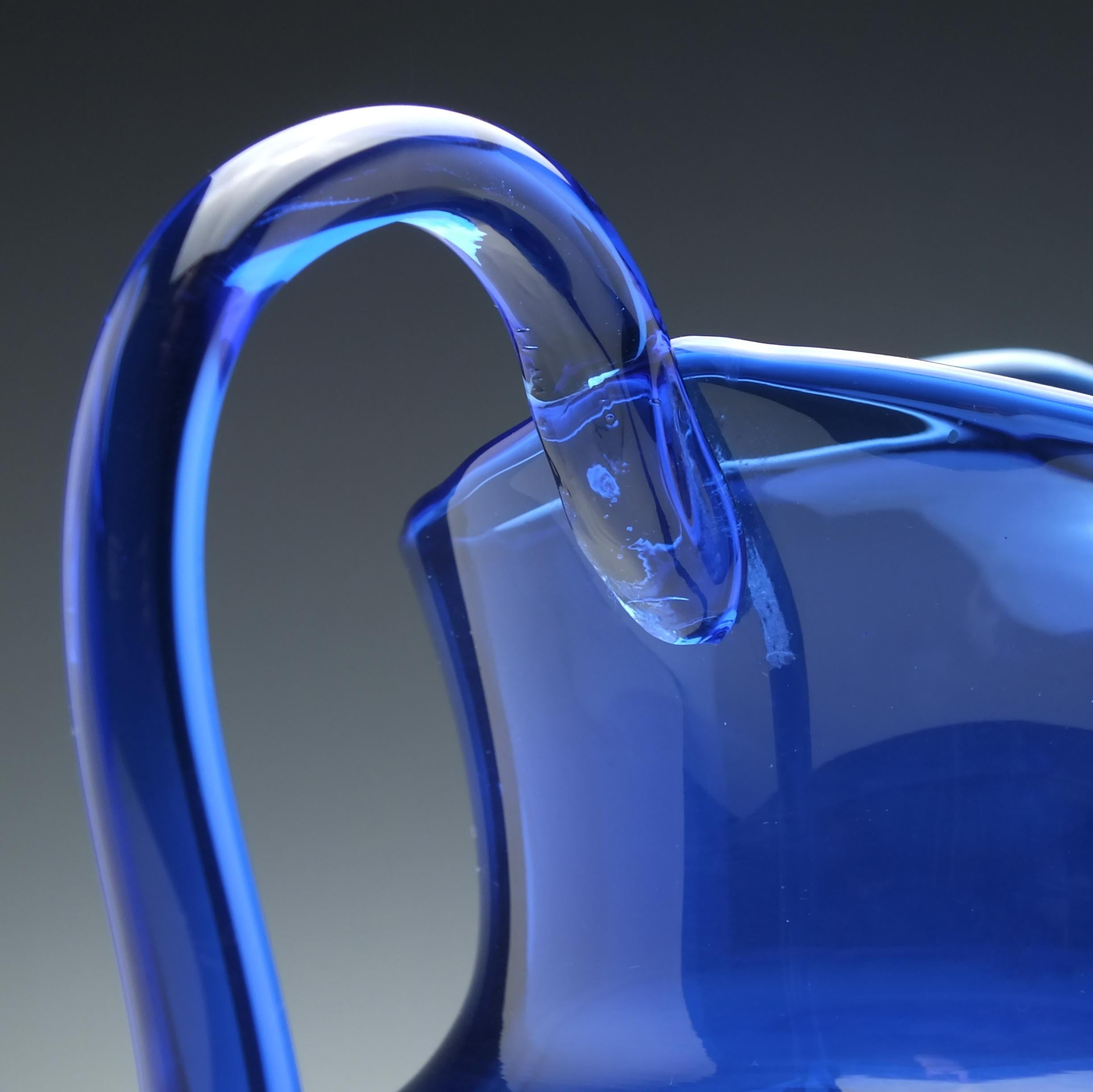 Late 19th Century Large Blue 19th Century Water Jug, circa 1880 For Sale