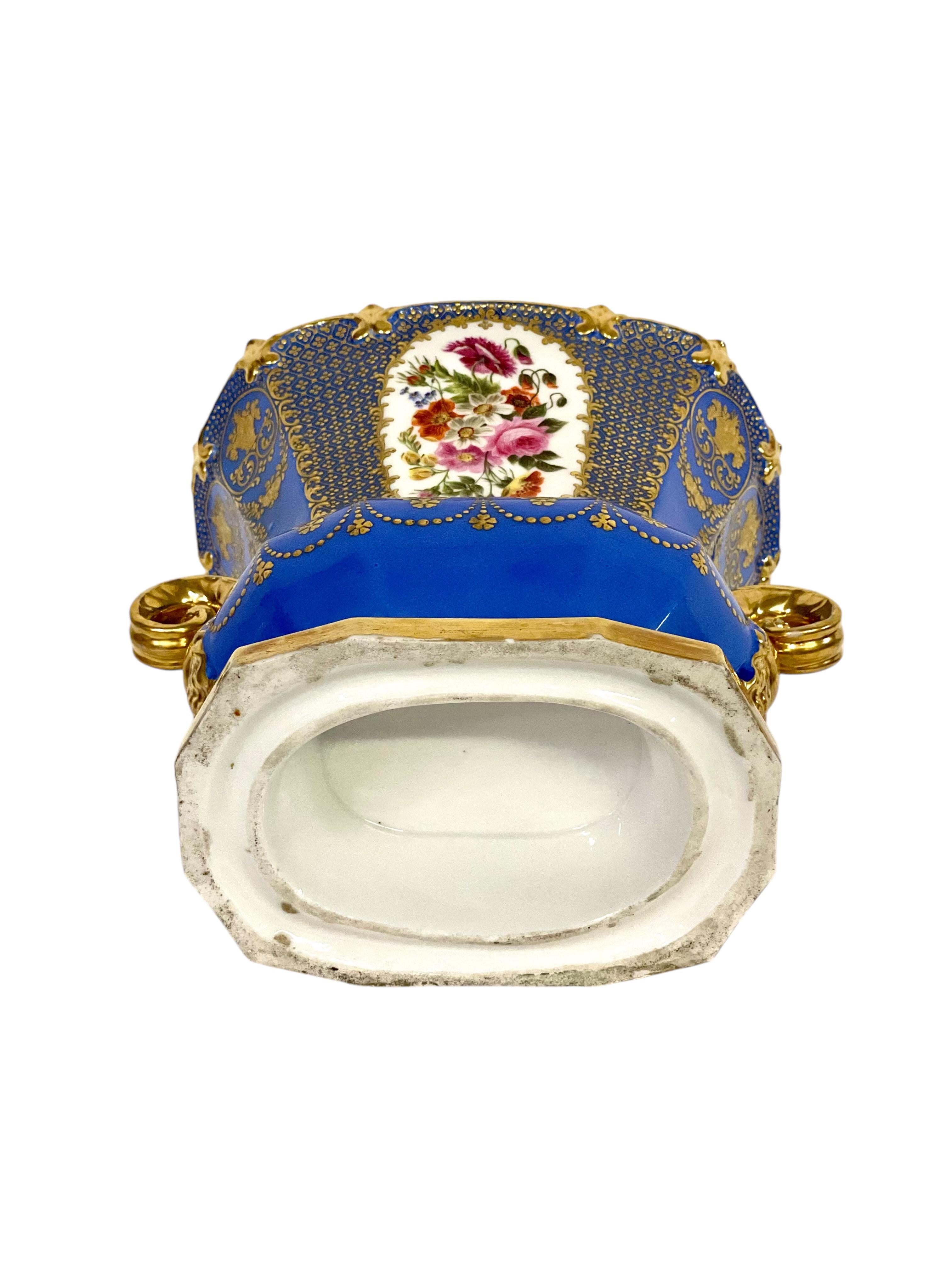 Grande vaso blu cobalto Opulent Porcelaine de Paris del XIX secolo in vendita 1