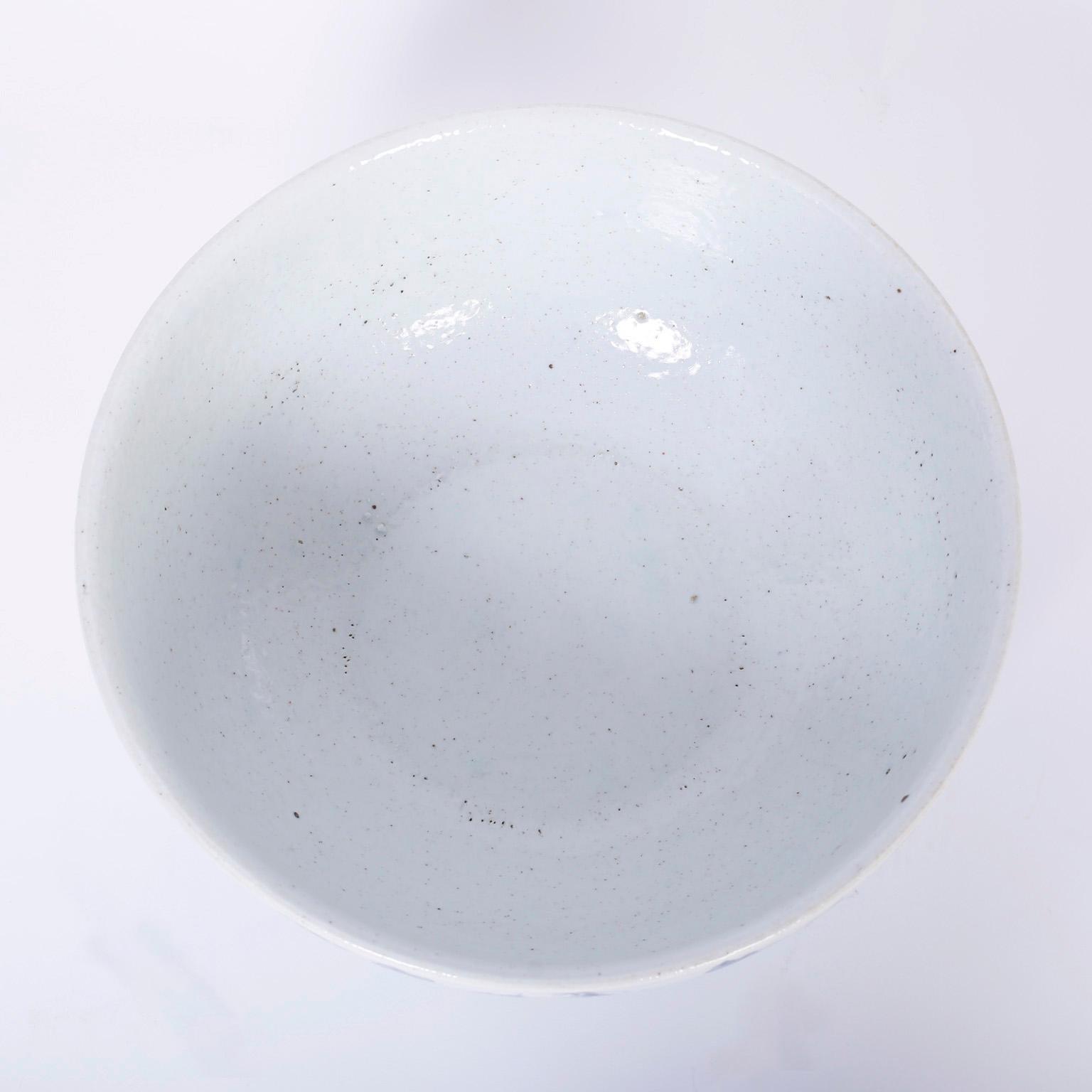blue and white porcelain bowl large