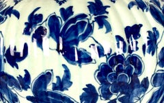 Großes blau-weißes Delft-Garniturset, handbemalt, Niederlande