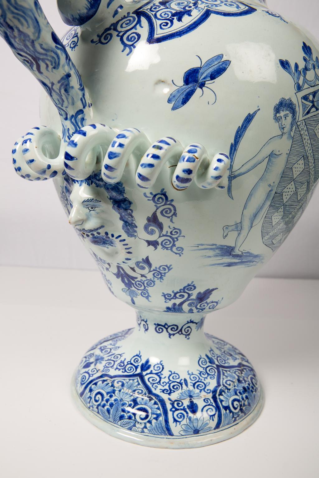 Large Blue and White Delft Vase 3