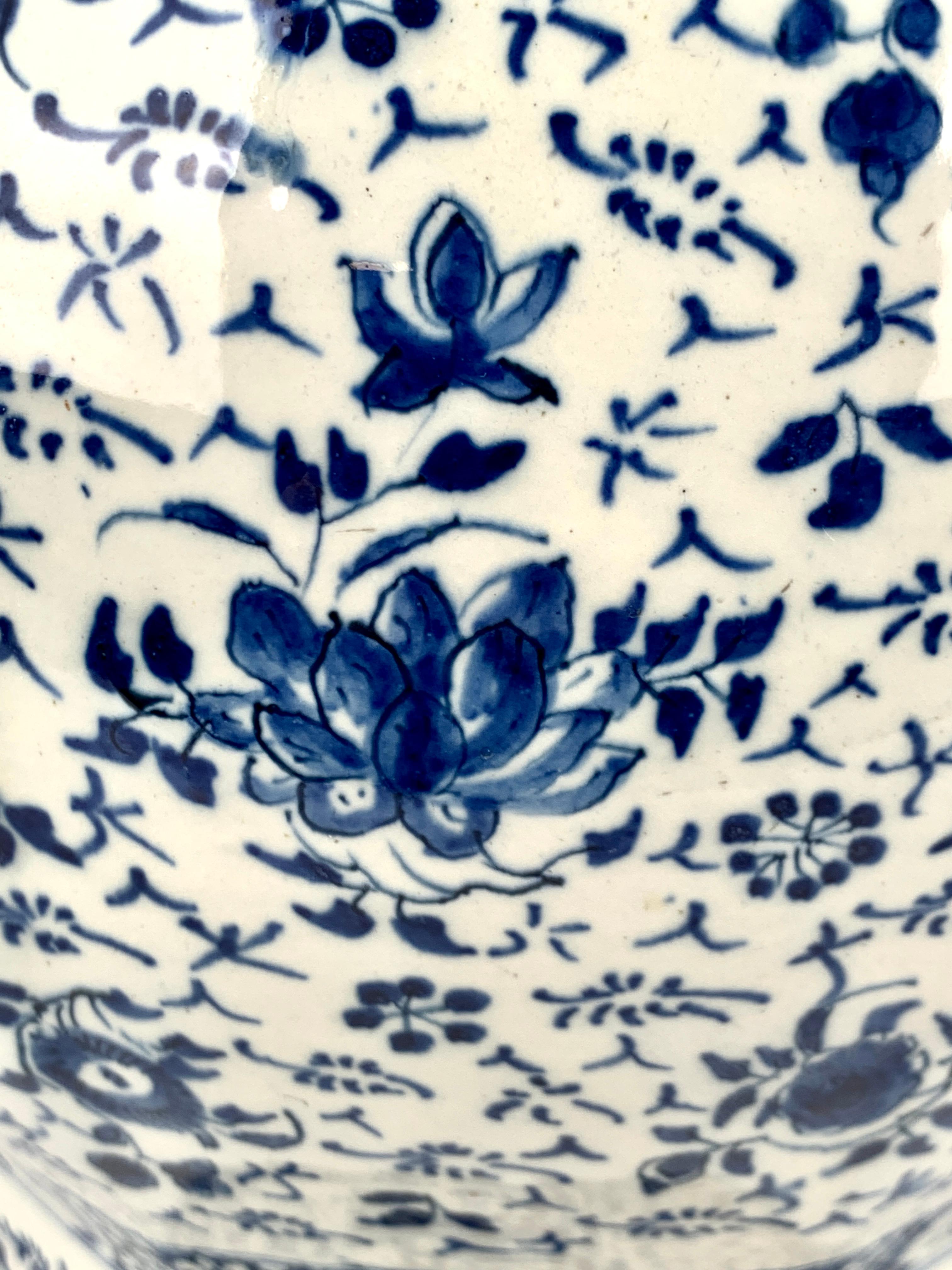 Large Blue and White Dutch Delft Vase 18th Century, Circa 1770 5
