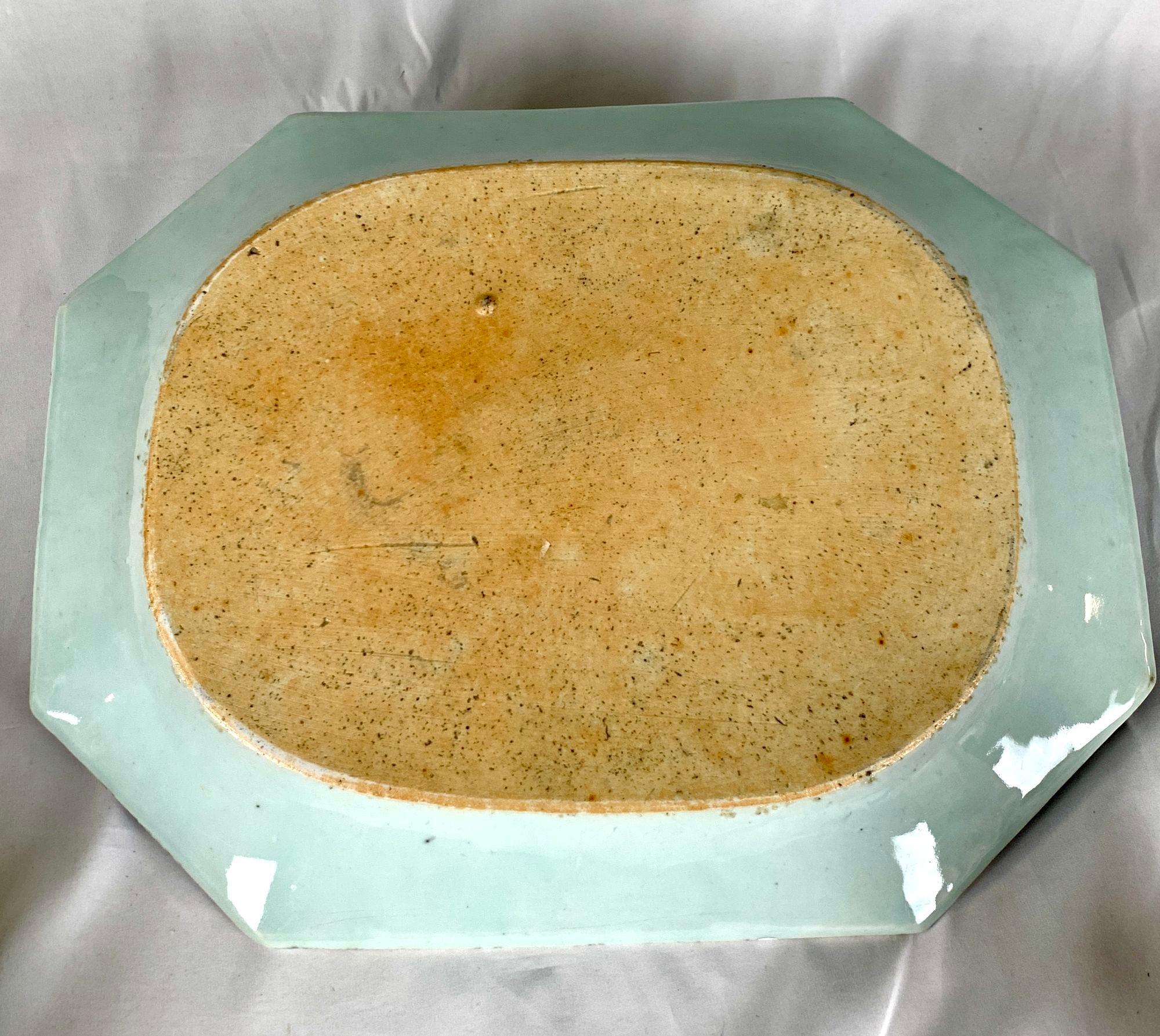 Large Blue and White Hand-Painted Chinese Porcelain Platter 18th Century C-1780 2