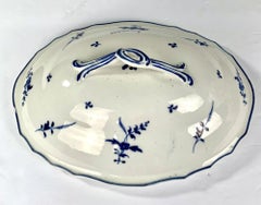 Large Blue and White Porcelain Soup Tureen French 18th Century