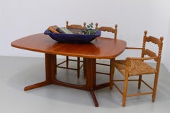 Large Blue Antique Swedish Folk Art Wooden Trough, Late 1800s.