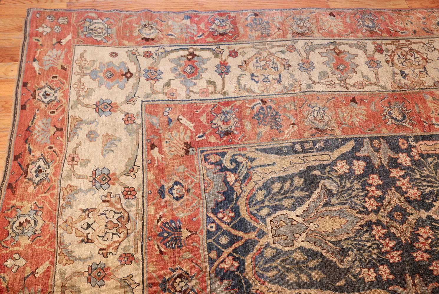 Hand-Knotted Antique Bidjar Persian Rug. Size: 11 ft 10 in x 18 ft 7in  For Sale