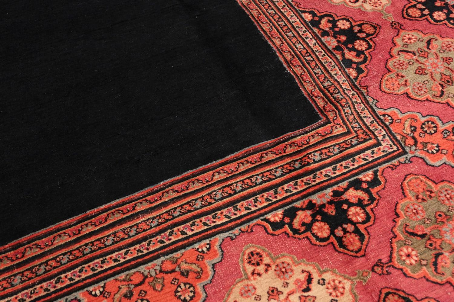 Wool Antique Persian Khorassan Carpet. Size: 11' 9