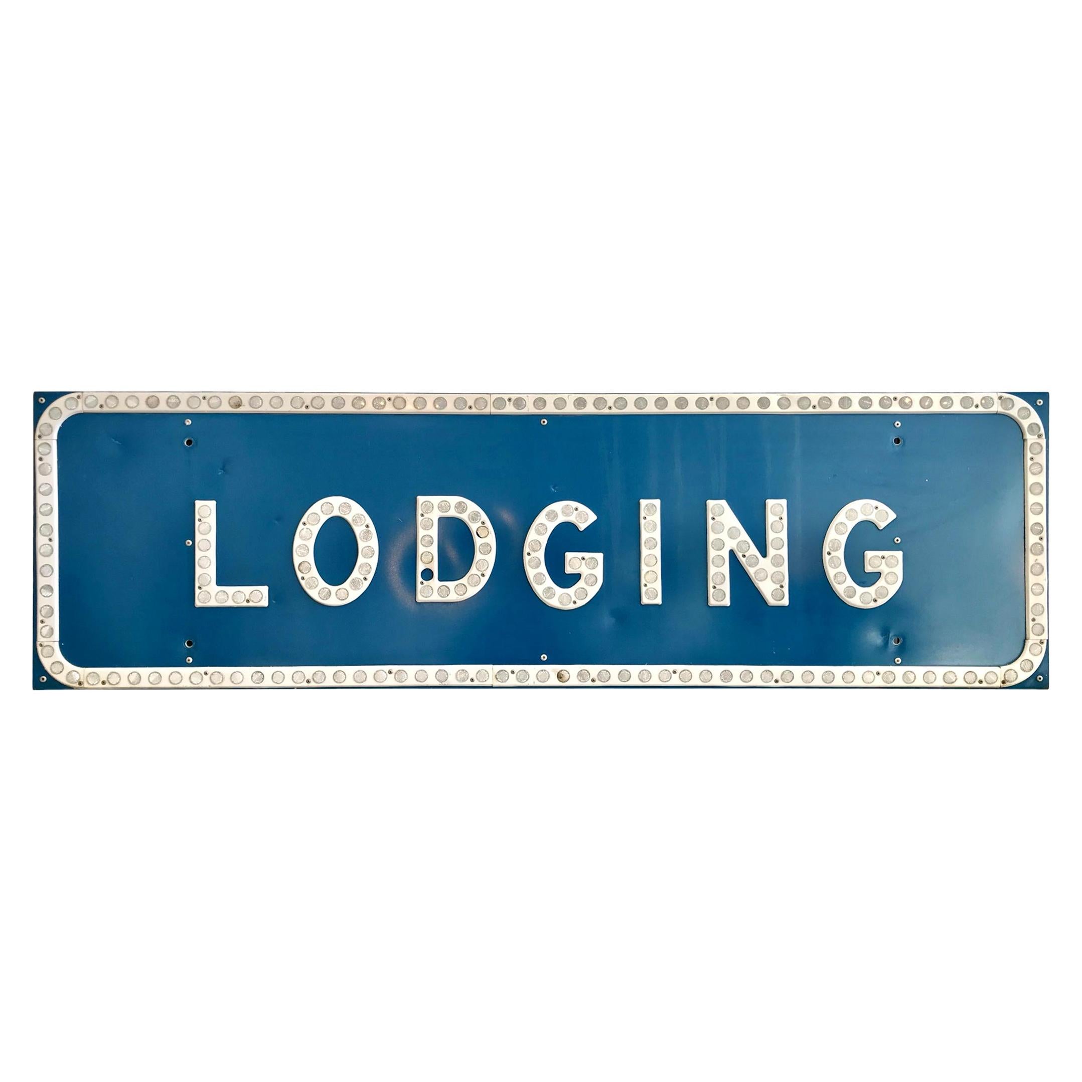 1981 California Highway Lodging Sign For Sale