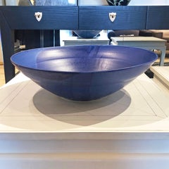 Large Blue Ceramic Bowl