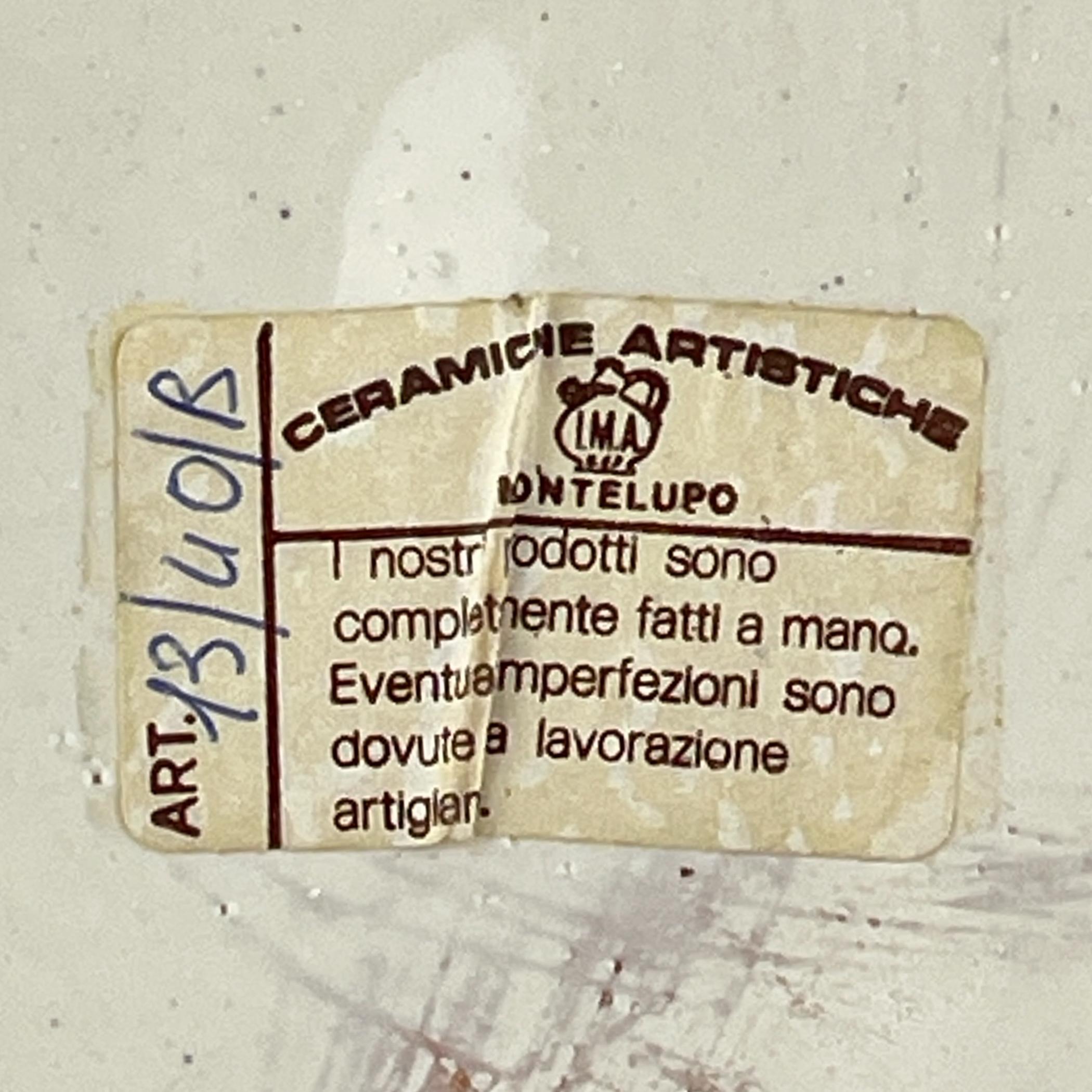 Gran jarrón de cerámica azul de IMA de Montelupo Florentino, Italia años 80 en venta 3