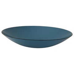 Large Blue Enamel Krenit Bowl by Herbert Krenchel