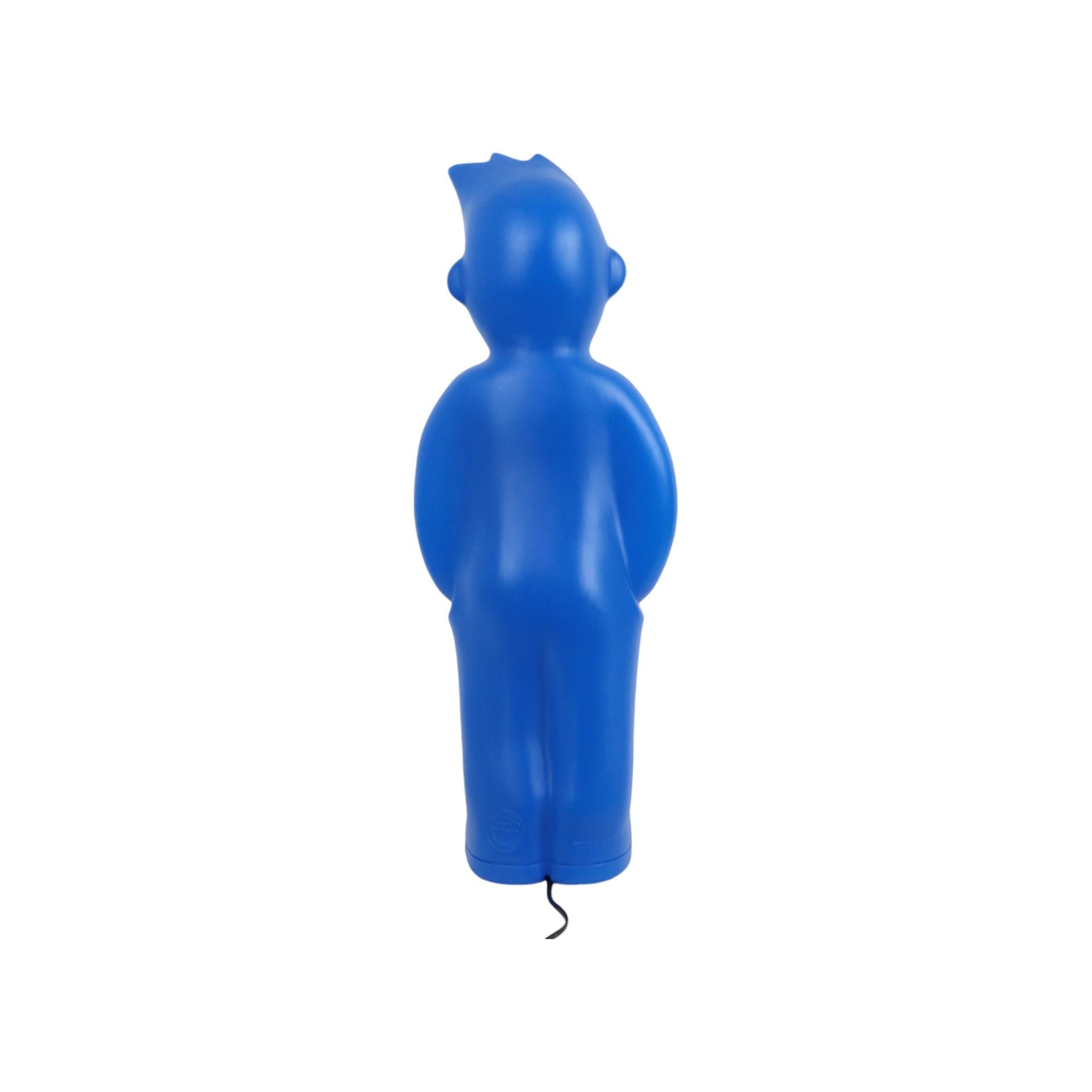 Large Blue Fips Design Lamp Tintin Harry Grieshaber Interconcept For Sale 4