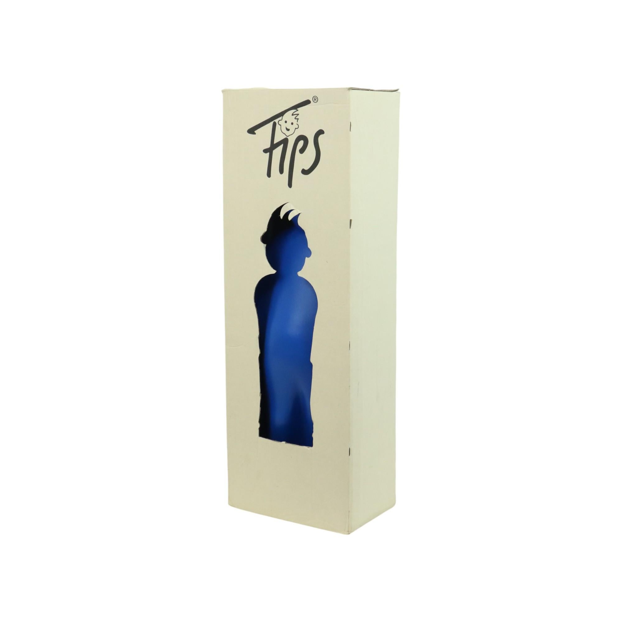 Large blue 'Fips' design lamp, night lamp with its original box, Tintin lamp designed by Harry Grieshaber for Interconcept, this is the largest size, collector's item from the 1990s, Germany.

Iconic pop art lamp, a true design classic, these lamps