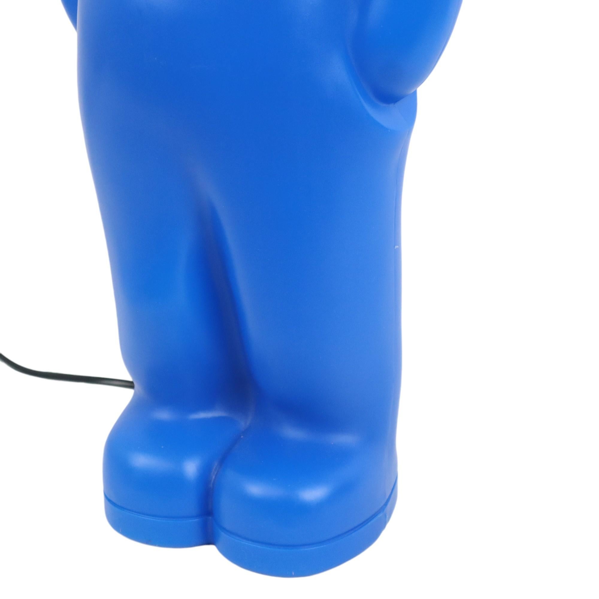 Large Blue Fips Design Lamp Tintin Harry Grieshaber Interconcept For Sale 1