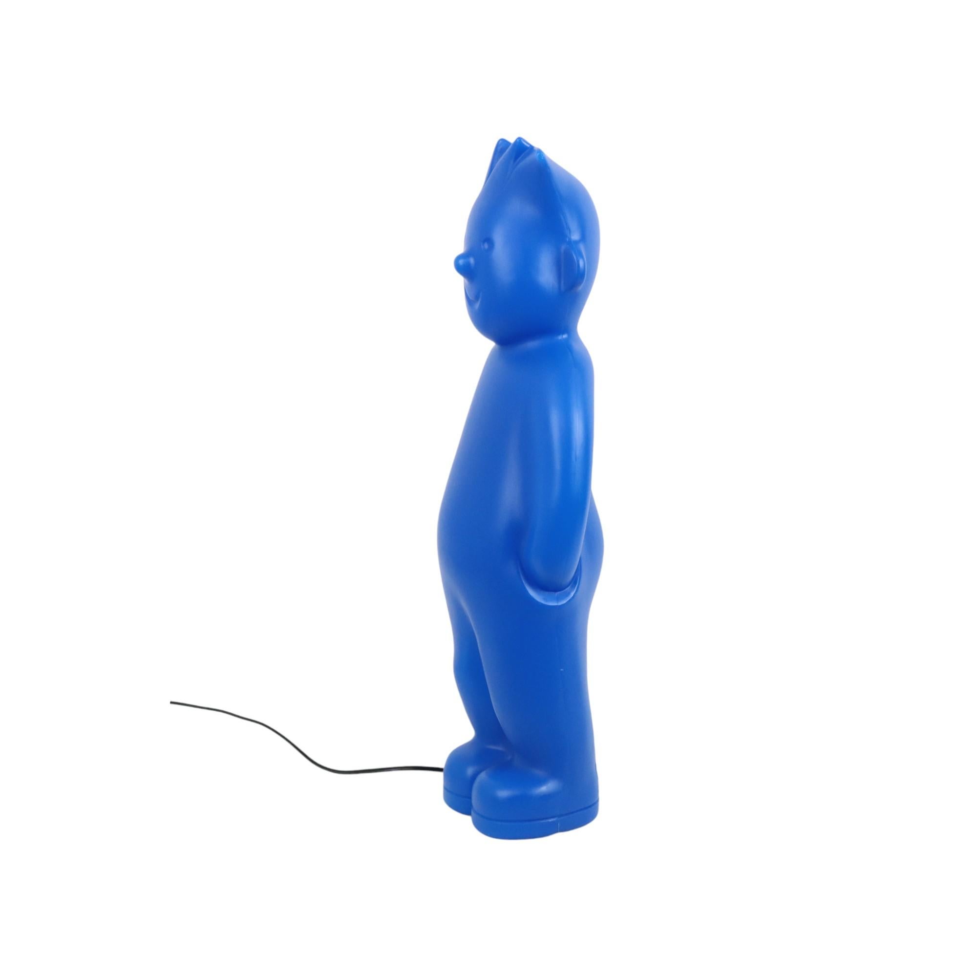 Large Blue Fips Design Lamp Tintin Harry Grieshaber Interconcept For Sale 2