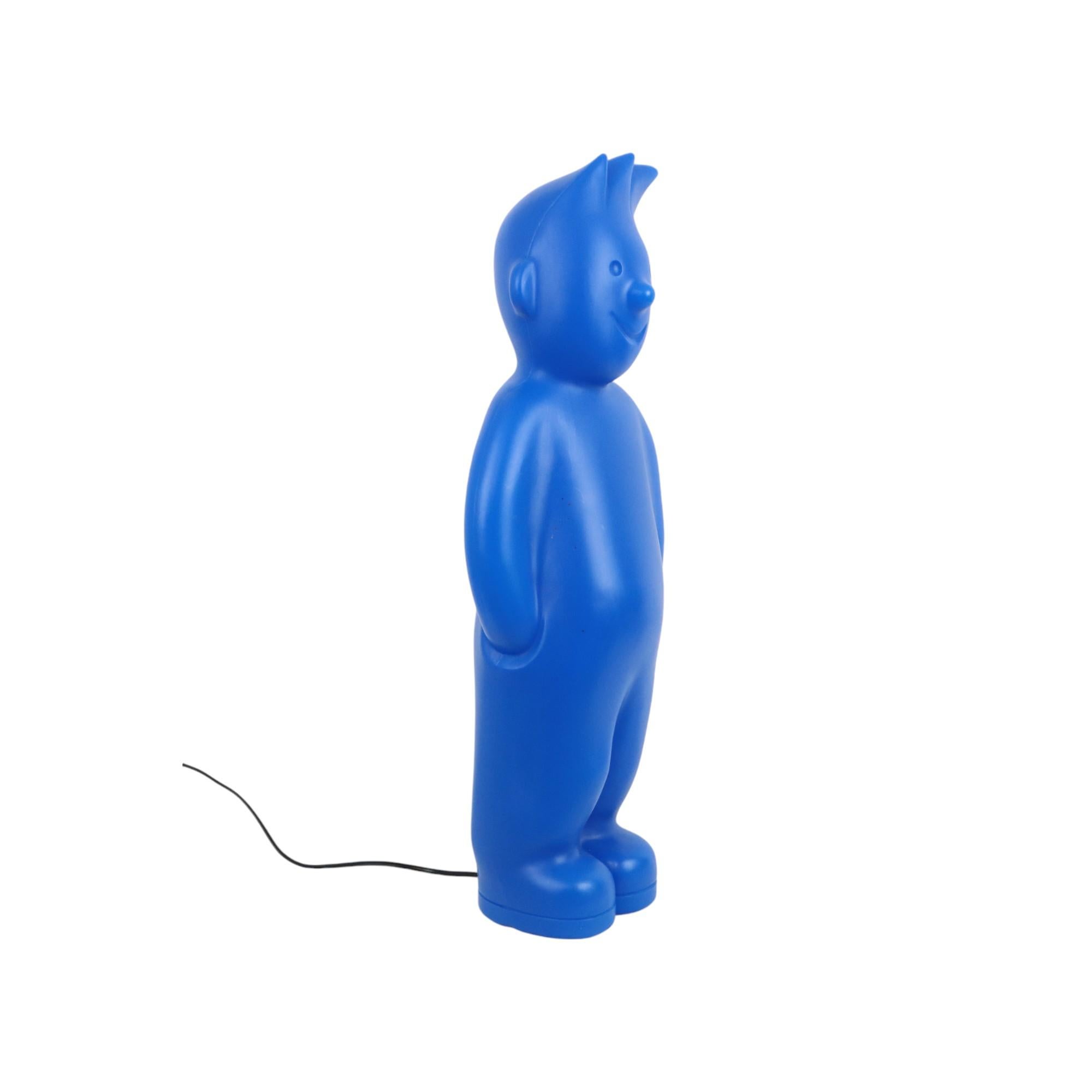 Large Blue Fips Design Lamp Tintin Harry Grieshaber Interconcept For Sale 3