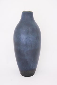 Large Blue Floor Vase, Carl-Harry Stålhane, Rörstrand 1950s, Stoneware
