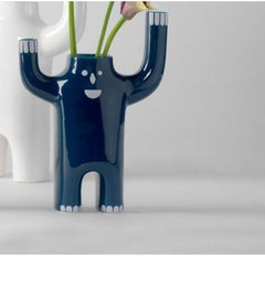 Grande vaso blu Happy Susto di Jaime Hayon