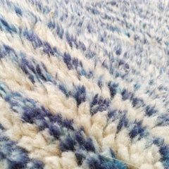 Large Blue Moroccan Berber Rug