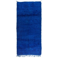 Large Blue Moroccan Carpet or Rug