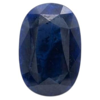 Grande zaffiro blu certificato GIA, 46,36 carati, di un blu intenso, non trattato termicamente